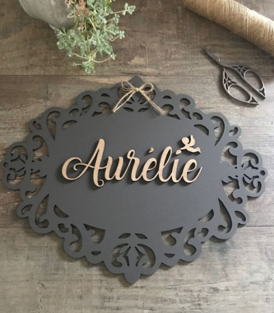 Wooden ( MDF ) Name plate