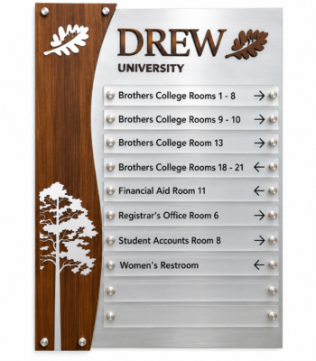 custom directory sign board