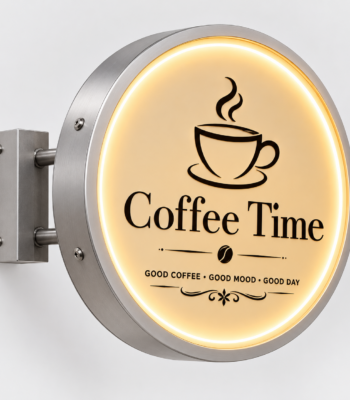 customised coffee sign board