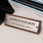 personalized wooden name plate
