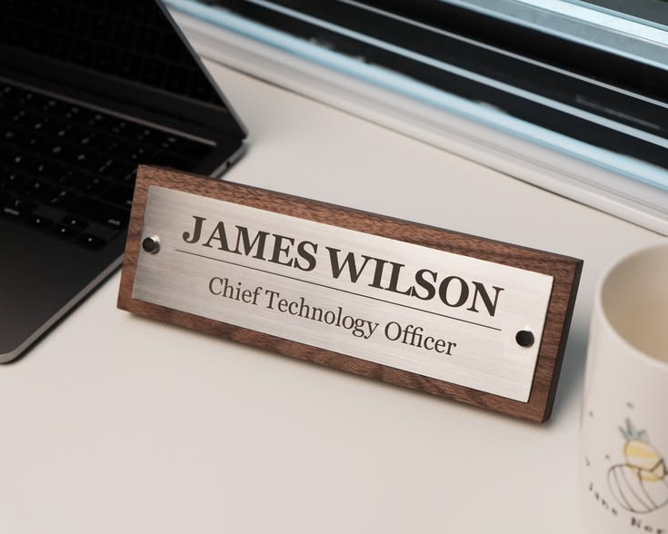 personalized wooden name plate