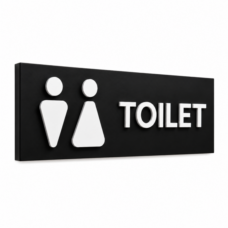 washroom sign board